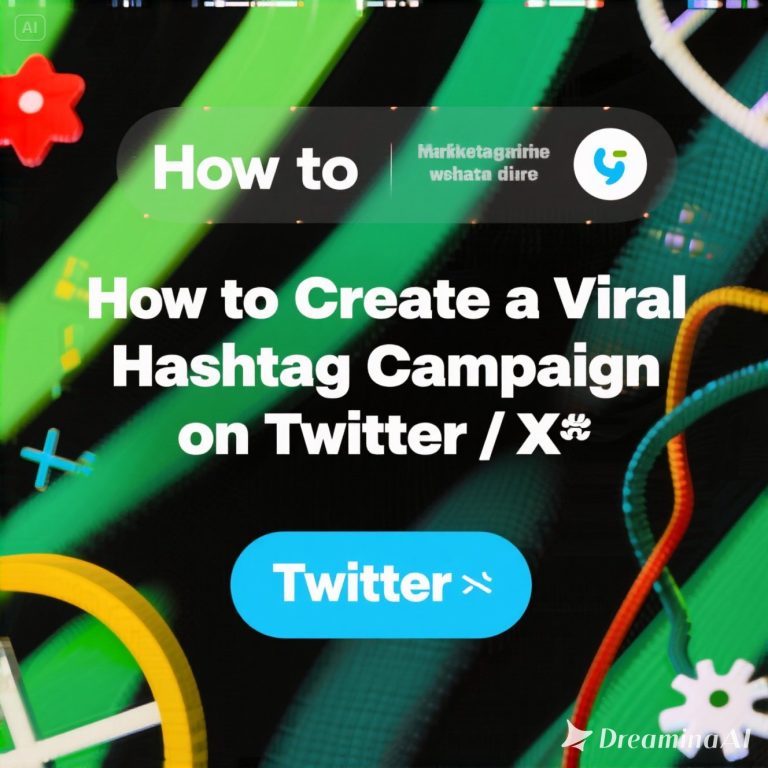 Kolase ilustrasi hashtag kampanye viral di Twitter/X dengan smartphone dan ikon media sosial.
