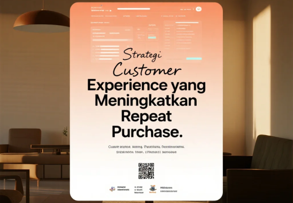 Pelanggan tersenyum menerima layanan berkualitas dalam pengalaman belanja