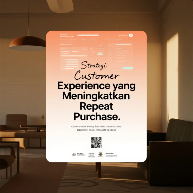 Pelanggan tersenyum menerima layanan berkualitas dalam pengalaman belanja