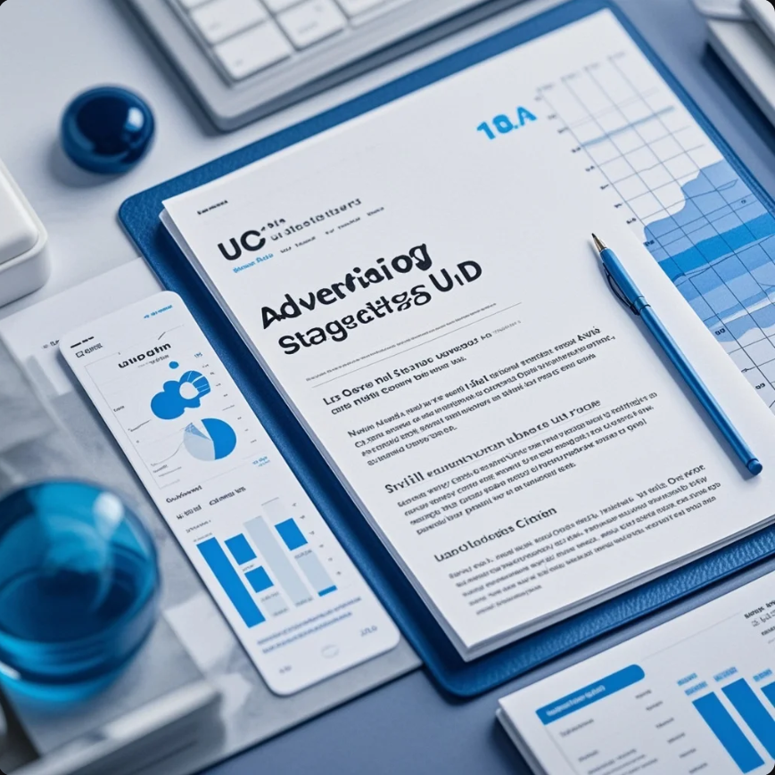 Seseorang merekam video UGC dengan smartphone dan catatan script iklan singkat
